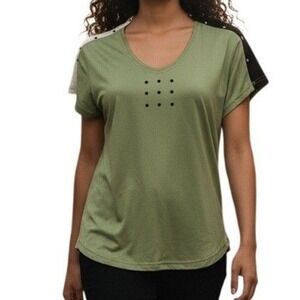 🆕 JAMIE SADOCK Avocado Green Studded‎ Cap Sleeve Top NWT $55 Size Small
